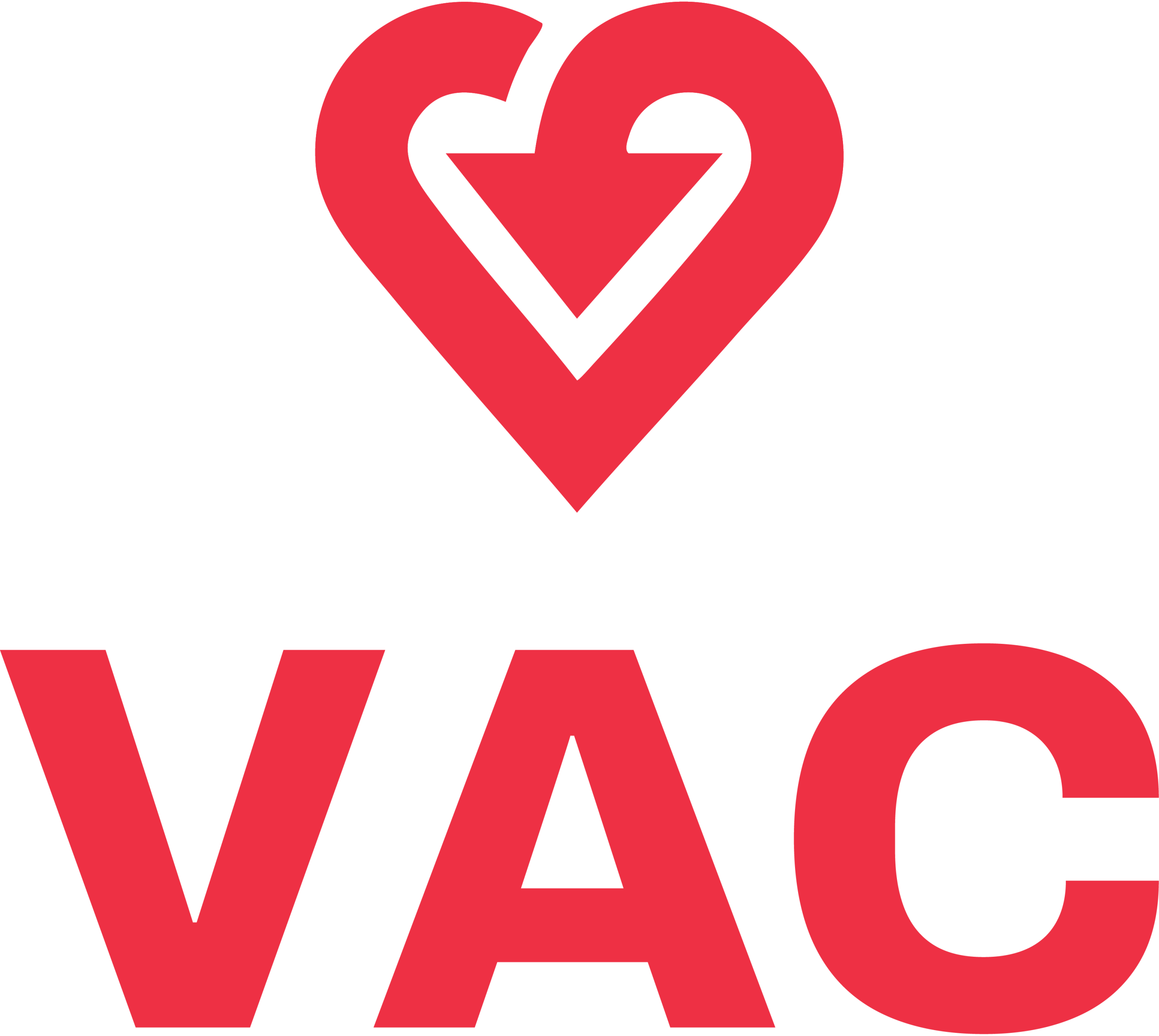 Stacked VAC logo in red